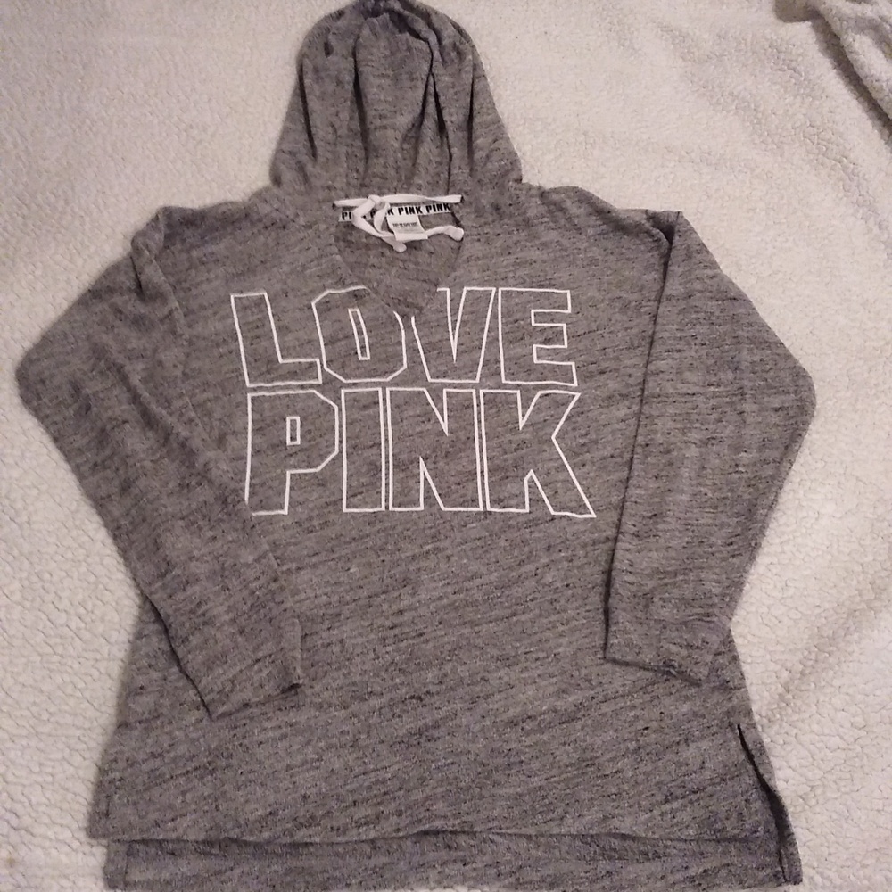 VS/PINK VARSITY PULLOVER HOODIE SZ XS NWOT
